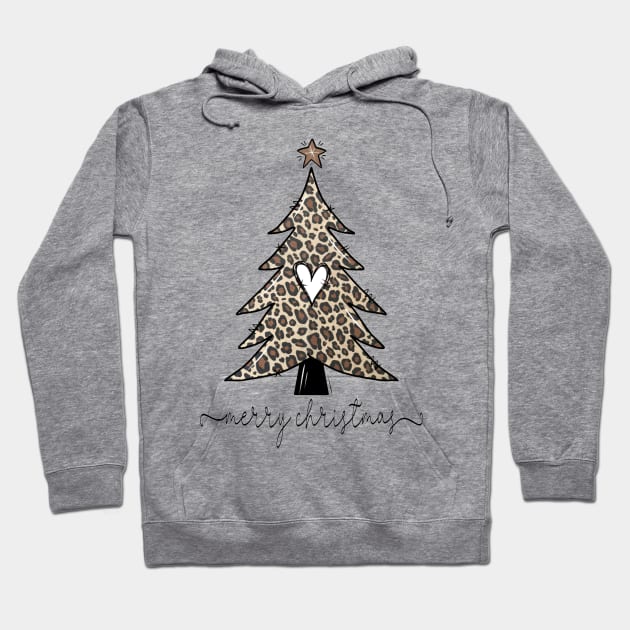 Cheetah Christmas Tree Hoodie by Chestnut and Bay